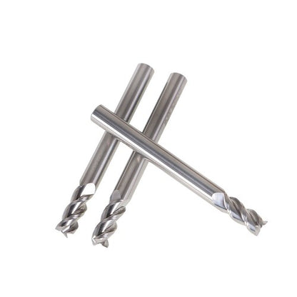 Solid Spare 3 Pcs 1/4" NEW Alu-Power 3 Flute Regular Carbide End Mill For Aluminum