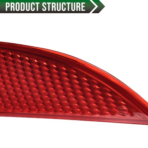 Solid Spare Fit For 15-18 Ford Focus Rear Bumper Reflector Right Passenger Side Red