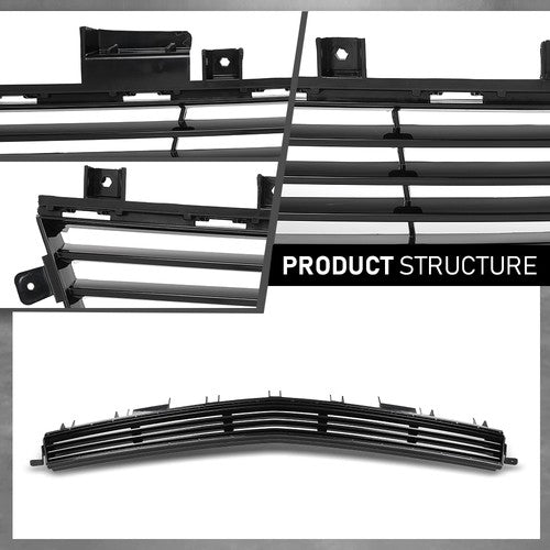 Solid Spare Fit For 2018-2019 Cadillac XTS 4-Door Front Bumper Lower Grille Grill 84111709