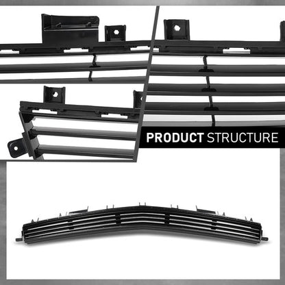 Solid Spare Fit For 2018-2019 Cadillac XTS 4-Door Front Bumper Lower Grille Grill 84111709