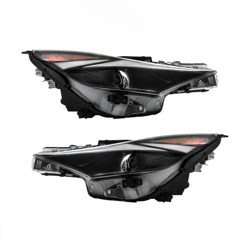 Solid Spare Pair For Hyundai Elantra 2021-2022 Headlight Replacement Halogen Clear Lens L+R