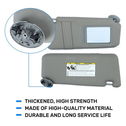 Solid Spare For Toyota Camry 2007-2011 Gray Car Sun Visor Pair Left & Right Side W/ Sunroof