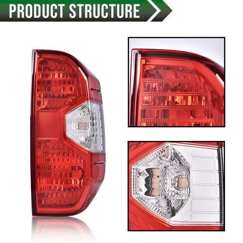 Solid Spare Rear Tail Lights Brake Lamps Left+Right Side Fit For 2014-2021 Toyota Tundra