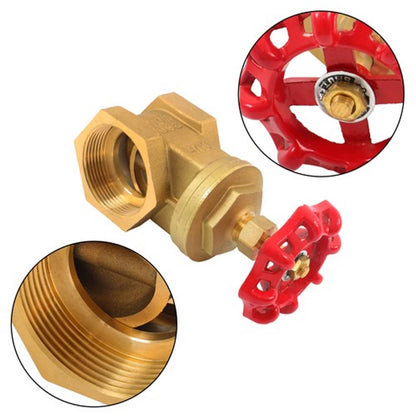 Solid Spare For Water Gas Fuel Flow Control 2-1/2" Brass Gate Valve DN65 NPT Female Thread