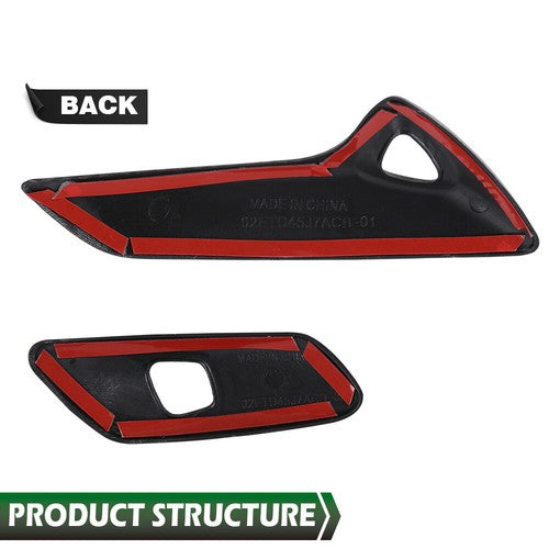Solid Spare Carbon Look Interior Door Handle Molding Cover Trims For 2014-2019 Corvette C7