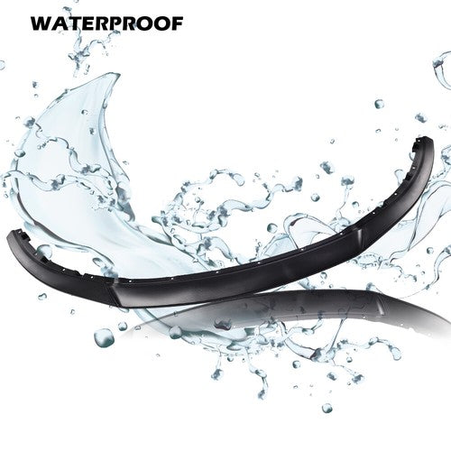 Solid Spare Fit For 13-2014 Ford Mustang R Style Carbon Fiber Look Front Bumper Lip Spoiler