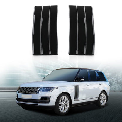 Solid Spare Door Side Fender Vents Molding Trim Fit For 13-22 Range Rover Vogue L405 Black