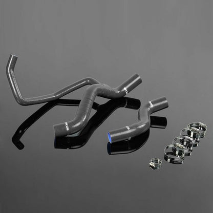 Solid Spare Fit For 93-99 Fiat 1.4GT Puntogt Black Silicone Radiator Tubing Clamps Kit