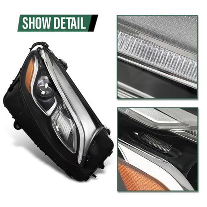 Solid Spare LED Headlight w/o AFS Right Side RH Fit For 16-19 Mercedes Benz GLC-Class