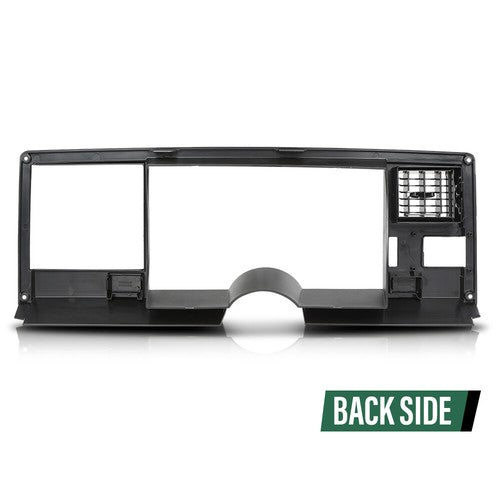 Solid Spare Gauge Cluster Dash Bezel Trim Black Fit For 1988-1994 Chevrolet GMC C/K Truck