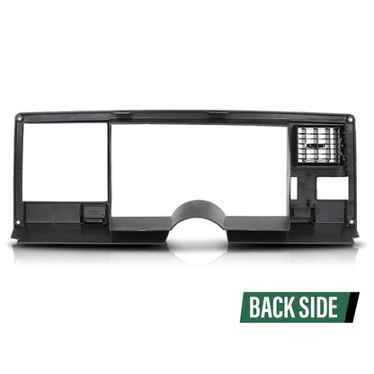 Solid Spare Gauge Cluster Dash Bezel Trim Black Fit For 1988-1994 Chevrolet GMC C/K Truck