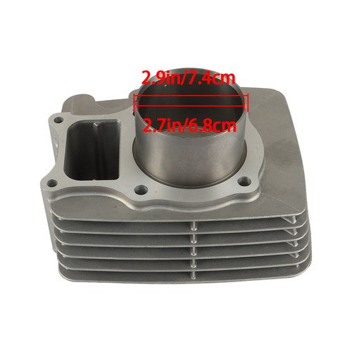 Solid Spare Top End Rebuild Kit Cylinder Piston Gaskets 68.5mm For Honda Recon 250 2002-2022