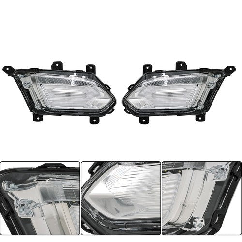 Solid Spare Fog Lights Assembly For Chevy Equinox L LT LS 16-17 LH+RH Front Daytime Running