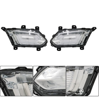 Solid Spare Fog Lights Assembly For Chevy Equinox L LT LS 16-17 LH+RH Front Daytime Running