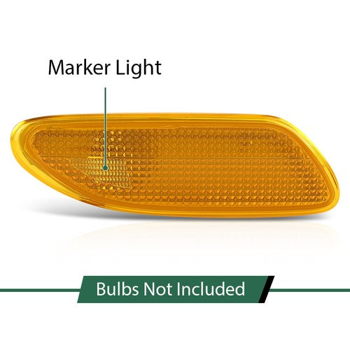 Solid Spare Fit For 2001-2007 Mercedes-Benz C-Class Side Marker Light Right Side MB2551102