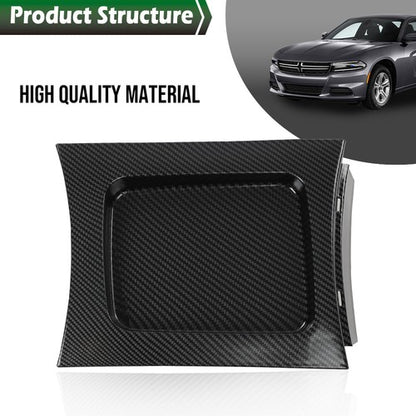 Solid Spare Carbon Look Shifter Console Tray Bezel 1RN52AAAAC Fit For 11-2017 Dodge Charger