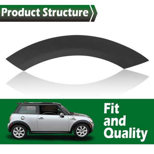 Solid Spare Fit For 02-08 Mini Cooper Front Upper Wheel Right Side Fender Arch Cover Trim