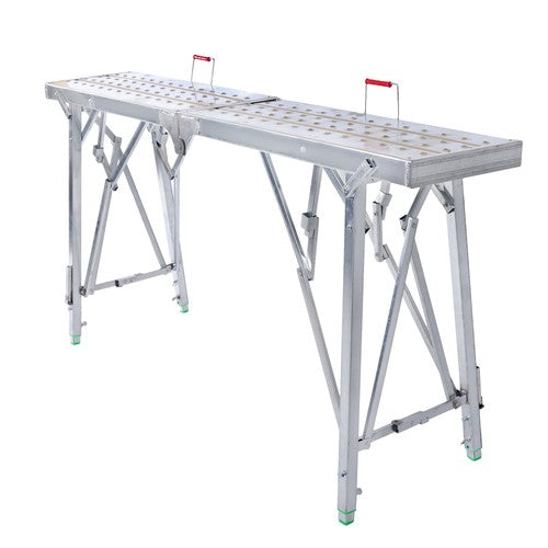 Solid Spare 1.6m Portable Folding Scaffolding Platform Work Bench Scaffold Step Ladder
