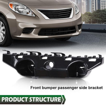 Solid Spare Fit For 2014-2019 Nissan Versa Note Front Bumper Bracket Retainer Right Side