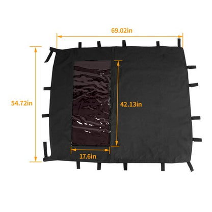 Solid Spare Soft Roof Top For Polaris Ranger Crew 1000/900/570/Crew XP/PRO XD 4000 15-26 UTV