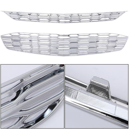 Solid Spare FOR 2016-2018 Chevy Malibu CHROME Snap On Grille Overlay Grill Covers Inserts