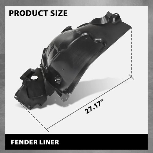Solid Spare Fender Liner Front Right Fit For 16-23 Mercedes-Benz GLC300 GLC43 GLC63 AMG