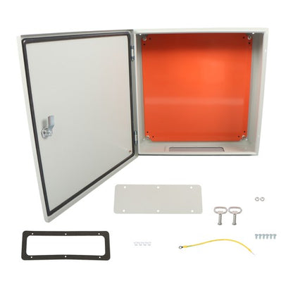 Solid Spare IP65 20x20x6" Electrical Enclosure Wall Mount Junction Box Carbon Steel w/ Lock