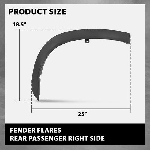 Solid Spare Fit For 2020-2023 Toyota Highlander Rear Fender Trim Molding Right 750870E030