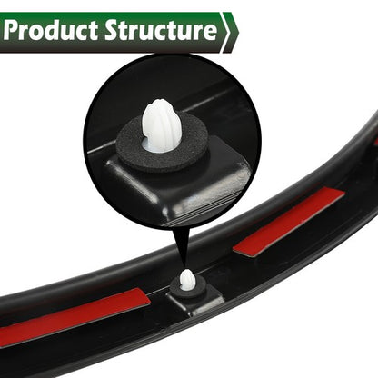 Solid Spare Rear Left Door Fender Flare Wheel Well Arch Molding Fit For 16-21 Tesla Model X