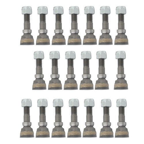 Solid Spare 20 Pieces Stump Grinder Teeth Aftermarket Replacemen For 700 Stump Grinder Teeth