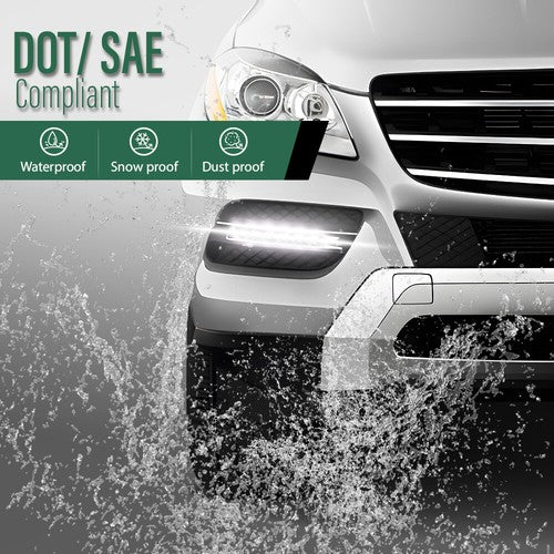Solid Spare LED DRL Daytime Running Lights Fit For 2010 2011 2012 Mercedes Benz ML GL GLK