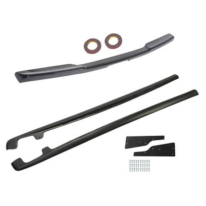 Solid Spare For 2005-2013 Corvette C6 Base ZR1 Style Side Skirts & Rear Trunk Wing Spoiler