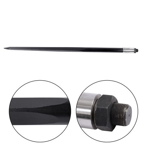 Solid Spare 49" 1PCS Square Hay Spike Bale Spear Wide Tine Spike Skid Conus For Tractor