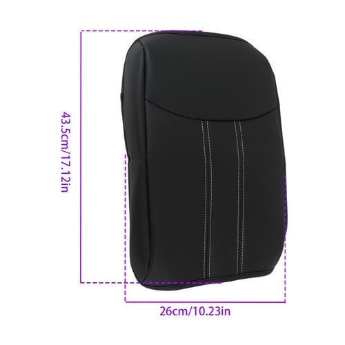 Solid Spare Compatible For Honda Pilot 2023-24 Black Leather Center Console Armrest Gloves