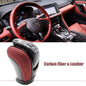 Fit 2009-2020 2021 Nissan GTR R35 Red Leather Carbon Fiber Shift Knob 3491080B0A