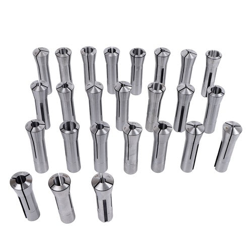 Solid Spare 0.0005" TIR R8 Collet Set 25pc - Ultra Precision Round Tools