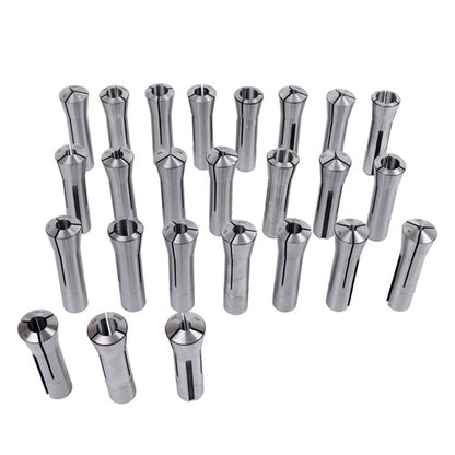 Solid Spare 0.0005" TIR R8 Collet Set 25pc - Ultra Precision Round Tools