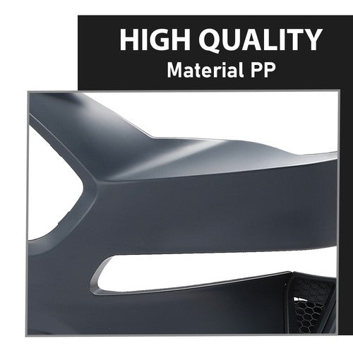 Solid Spare Front Bumper Cover Fascia Fit For 2018-2021 Ford Mustang With Tow Hook Hole