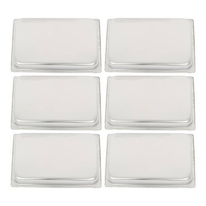 Solid Spare Restaurant Steam Table Pans Full Size 6-Pack 4 Inch Deep Table Pans Without Lid