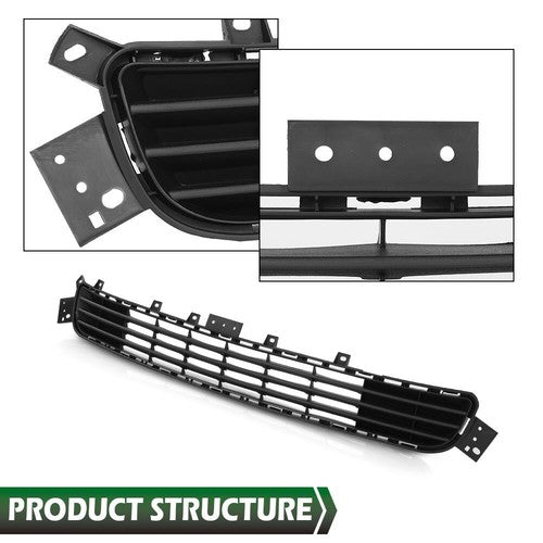 Solid Spare Fit For 2014-2017 Infiniti Q50 Front Bumper Lower Grille Mesh Grill 622544HB0A