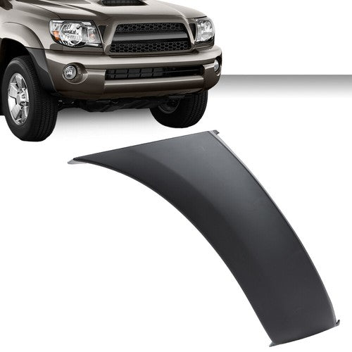 Solid Spare Fit For 2005-2011 Toyota Tacoma Black Front Bumper End Cap Right Side