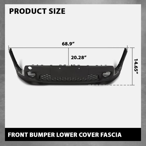Solid Spare Front Lower Bumper Cover Fascia 6VZ71LXHAA Fit For 2019-2023 Jeep Renegade