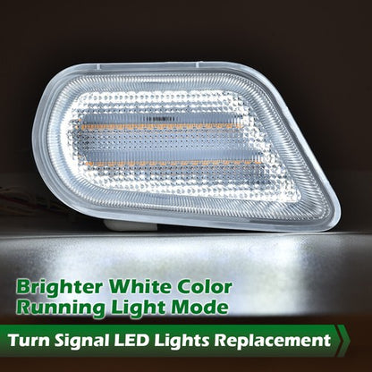 Solid Spare Fit For 1998-2002 Pontiac Firebird Trans Am Front Bumper LED Turn Signal Lights