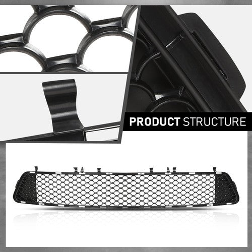 Solid Spare Fit For 10-13 Mercedes-Benz E300/E350/E550 Front Bumper Lower Honeycomb Grille
