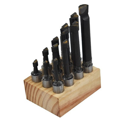 Solid Spare 5/8" BORING BAR SET PRO QUALITY 12 PCS CARBIDE TIPPED BARS 5/8" SHANK LATHE TOOL