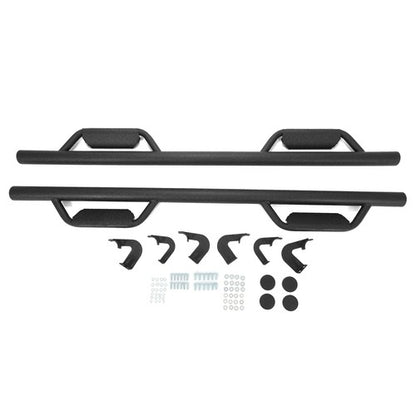 Solid Spare Running Boards For Toyota Tacoma 2005-2023 Black Double Cab Side Steps Nerf Bar