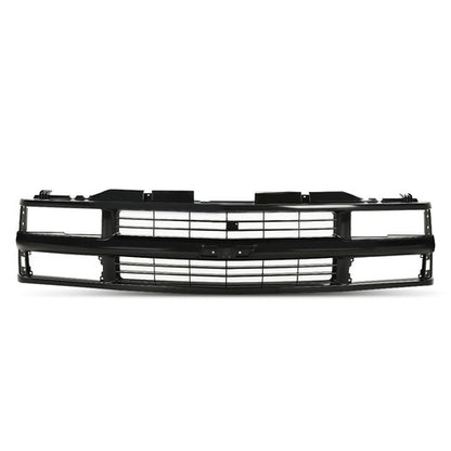 Solid Spare Front Grille Fit For 1994-1998 Chevy C/K 1500 2500 3500 Composite Pickup Truck