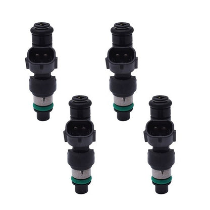 Solid Spare 4PC Fuel Injector 16600-EN200 FBY2850 For Nissan Versa 2007 2008 2009-2012
