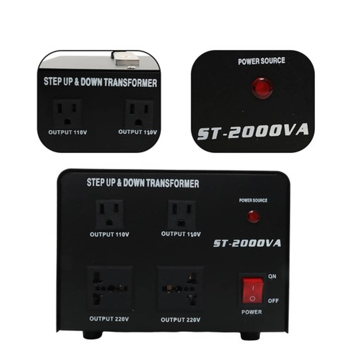 Solid Spare Voltage Converter Transformer 2000W Step Up/Down 220V-110V 110V-220V New