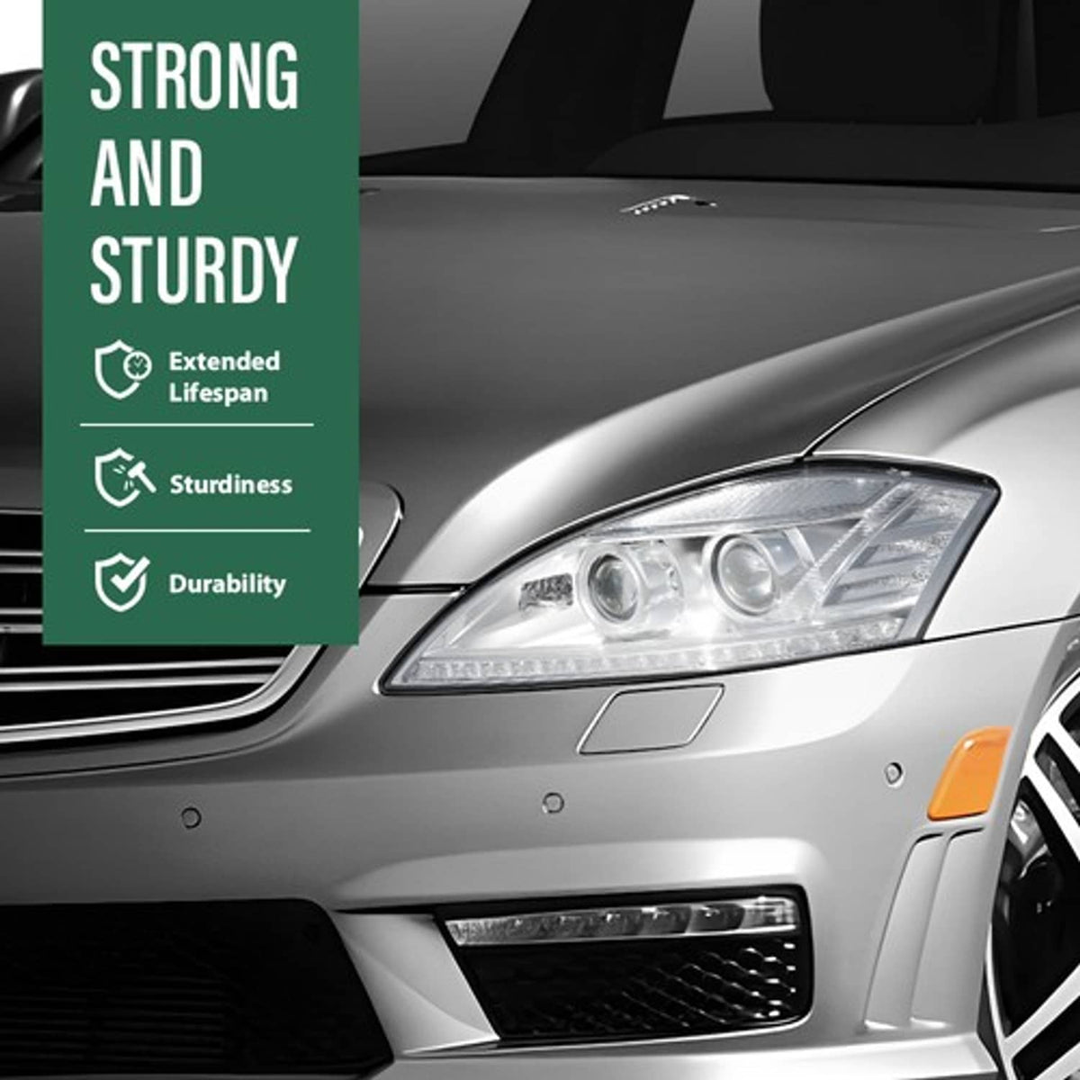 Solid Spare Fit For 10-13 Mercedes-Benz S Class W221 Headlight Replacement Lens Left & Right